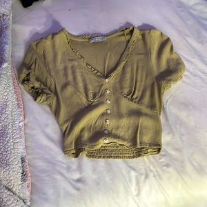 Paper Crane Green women’s blouse